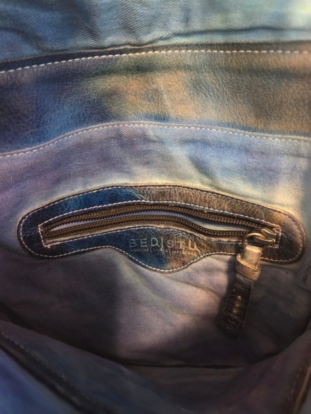 Repost: Bed Stu Moody Blues Leather Crossbody Bag - Picture 5 of 5